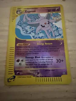 Espeon 11/147 Reverse Holo Rare Aquapolis Pokemon Card - Image 1