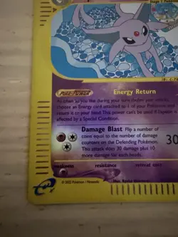 Espeon 11/147 Reverse Holo Rare Aquapolis Pokemon Card - Image 4
