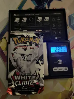 Very Heavy! 22.71g Pokemon TCG SV10.5 White Flare Booster Pack Sealed! - Image 1