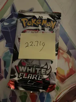 Very Heavy! 22.71g Pokemon TCG SV10.5 White Flare Booster Pack Sealed! - Image 2