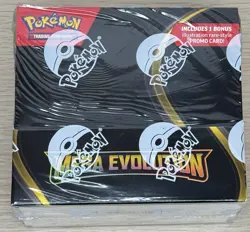 Sealed Pokemon TCG Mega Evolution Enhanced Booster Display Box + Bonus Promo - Image 1