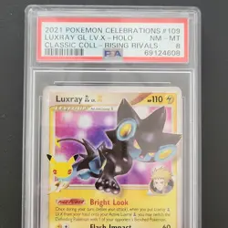 Pokemon Celebrations Luxray GL Lv.X 109/111 Holo PSA 8 Classic Collection 2021 - Image 1