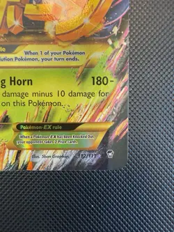 Mega Heracross EX 112/111 Secret Rare Full Art Furious Fists Pokemon Card NM- - Image 3