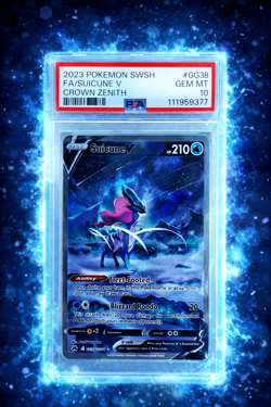 2023 POKEMON SWORD AND SHIELD CROWN ZENITH #GG38 FA/SUICUNE V PSA 10 - Image 1