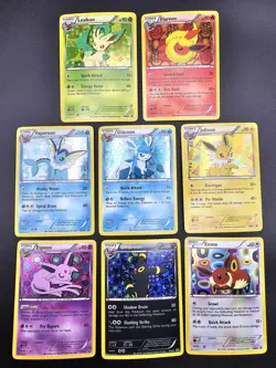 Pokemon TCG Eeveelutions Black & White Eevee Promo Set BW87-94 - LP+/NM - Image 1