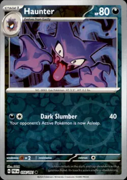 Pokemon Haunter Common Reverse Holo PAF 056/091 NM - Image 1