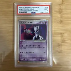 2003 POKEMON JPN EXPANSION PACK 1ST ED #026 MEWTWO EX-HOLO PSA 9 - Image 1