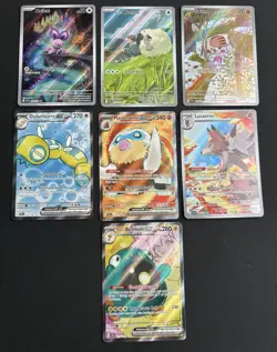 Pokemon TCG Journey Together Lot Of 7 Cards, Illustration Rare & Ultra Rare NM - Image 1