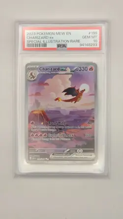 2023 POKEMON 151 SPECIAL ILLUSTRATION RARE #199 CHARIZARD EX PSA 10 - Image 1