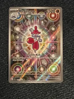 Pokemon Medicham 241/217 Illustration Rare Ascended Heroes TCG NM Mint SIR - Image 1