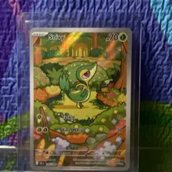 Pokemon Snivy 087/086 Sv: Black Bolt Illustration Rare Holo 70 HP Basic Card - Image 1