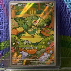 Pokemon Snivy 087/086 Sv: Black Bolt Illustration Rare Holo 70 HP Basic Card - Image 3