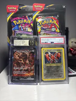 Pokemon Mega Evolution Blister Pack W Promo Card And Coin W 2 Grades Cards - Image 1