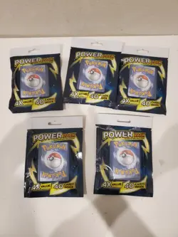 Lot of 5 x 40 Pokemon Power Pack Cards 1 holo guarantee - Image 1