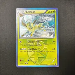 Pokemon Leafeon 011/116 Deck Exclusives Holo Rare Grass Stage 1 100HP TCG Card - Image 1