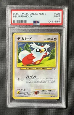 Delibird Awakening Legends Holo Card Japanese PSA 9 - Image 1