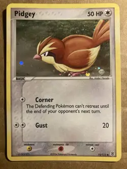 Pidgey Pokemon Card Firered Leafgreen 73/112 MP - Image 1