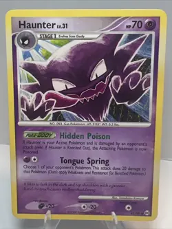 CREASED Haunter Regular/Non-Holo 41/99 Arceus AUTHENTIC Pokemon Card - Image 1