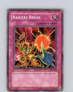 Yu-Gi-Oh TCG Raigeki Break SYE-050 Unlimited Regular Common Card Played HP - Image 1
