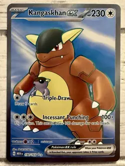 Pokemon TCG Kangaskhan EX Ultra Rare Card 190/165 Scarlet & Violet 151 Series!! - Image 1