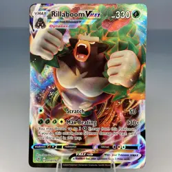 Rillaboom VMAX 018/192 - Rebel Clash - Ultra Rare Holo Pokemon Card Near Mint - Image 1