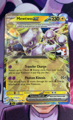 Mewtwo ex 058/182 Prize Pack Series Cards Holo - Image 2