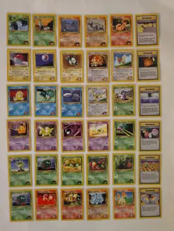36 Vintage Gym Heroes Pokemon Card Lot - Image 1