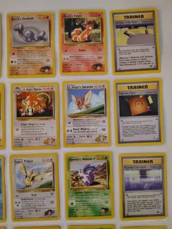 36 Vintage Gym Heroes Pokemon Card Lot - Image 4