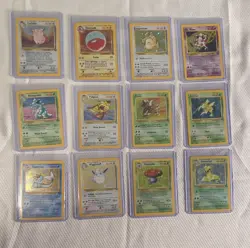 Vintage Pokemon Jungle Set Holo Rare Lot 12 Cards 1999 - Image 1