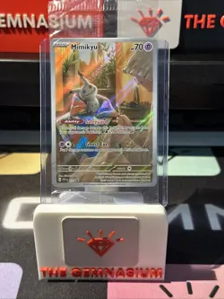 Pokemon TCG Mimikyu 075 Sv: Scarlet & Violet Promo Card Full Art Holo Black Star - Image 1