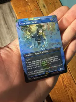 Snapcaster Mage MTG (Borderless (Chocobo Track Foil) FINAL FANTASY 0469 Mythic - Image 1