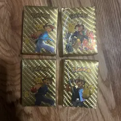 Set If 4 Pokemon Cards Brand New Sealed 55 Gold Foil Cards Pokemon Cards - Image 1
