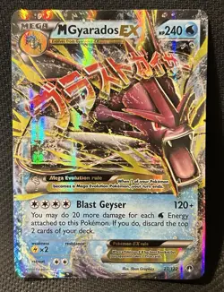 M Gyarados EX Holo Card 27/122 Breakpoint LP+ - Image 1