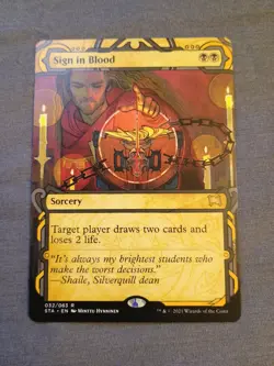 Sign in Blood (Strixhaven STA, Mystical Archive Rare, English) 1x x1 NM MTG - Image 1