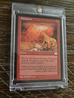 Firestorm - Weatherlight VINTAGE Magic The Gathering 1997 - Image 1