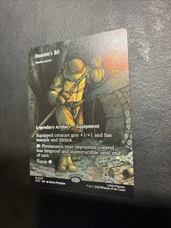 Magic MTG Teenage Mutant Ninja Turtles TMNT Borderless NON FOIL #17 Donnie's Bo - Image 1