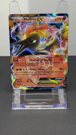 Pokemon Moltres EX Holo Ultra Rare Plasma Storm 14/135 170 HP Card - Image 2