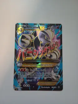 Pokemon M Mega Mewtwo EX Ultra Rare Holo TCG Card 159/162 XY Breakthrough - Image 1