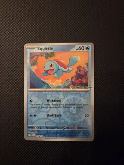 Pokemon Center Promo Squirtle 151 Reverse Holo #007/165 - Image 1