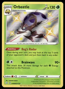 Pokemon TCG Shining Fates: Shiny Vault #SV009/SV122 Orbeetle NM - Image 1