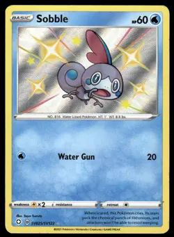 Pokemon TCG Shining Fates: Shiny Vault #SV025/SV122 Sobble NM - Image 1