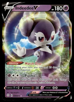 Pokemon TCG Shining Fates #039/072 Indeedee V NM - Image 1