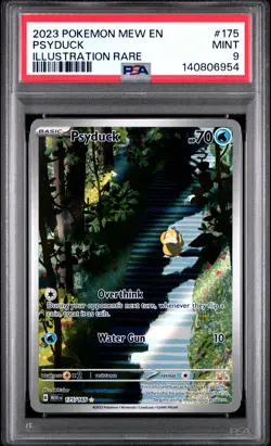 2023 POKEMON MEW EN-151 ILLUSTRATION RARE #175 PSYDUCK PSA 9 - Image 1