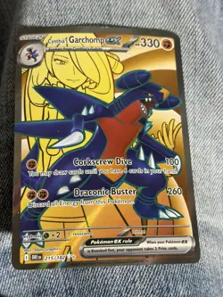 Pokemon TCG Cynthia's Garchomp EX 215/182 Full Art Destined Rivals Near Mint - Image 1