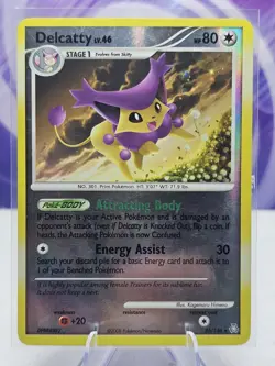 Pokemon Diamond & Pearl Legends Awakened Delcatty Reverse Holo 23/146 LP - Image 1