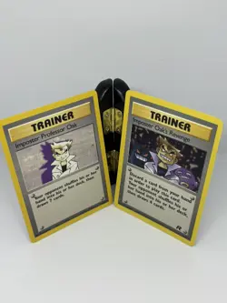 Pokemon TCG Imposter Professor Oak Base Set #73 Oak's Revenge #76 Team Rocket - Image 1