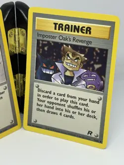 Pokemon TCG Imposter Professor Oak Base Set #73 Oak's Revenge #76 Team Rocket - Image 3