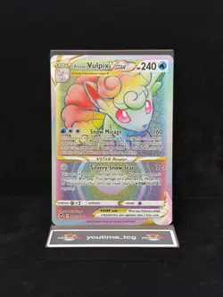 Pokemon Silver Tempest Secret Rare Alolan Vulpix VSTAR #197 - Image 1