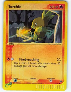 Torchic - Reverse Holo - 77/97 EX Dragon - Pokemon TCG - 2003 - Image 1