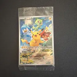 Pokemon Pikachu SVP 027 Scarlet & Violet Paldea Evolved ETB Promo Sealed - Image 1